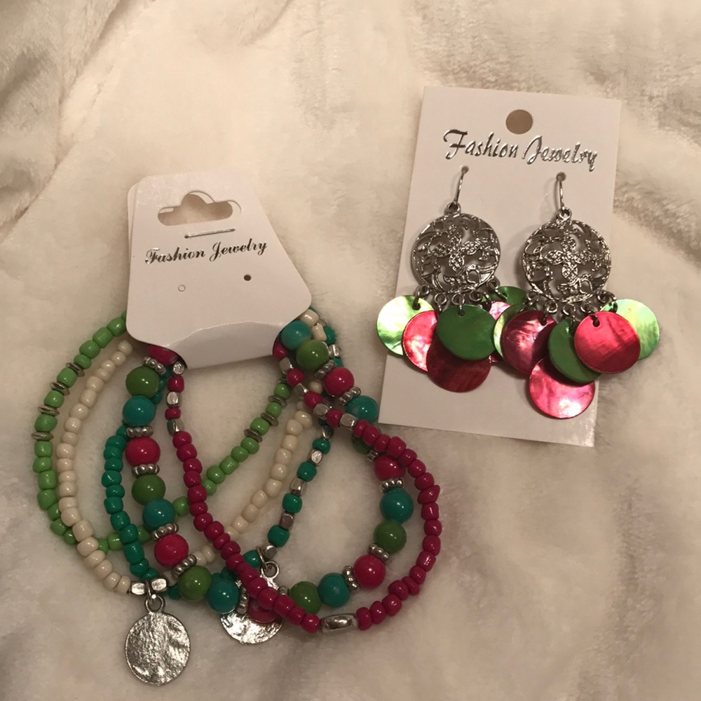 Earring and Bracelet Set